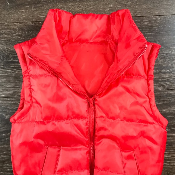 Universal Back To The Future Boys Vintage 90s Marty McFly Red Puffer Vest Size M - Picture 2 of 5